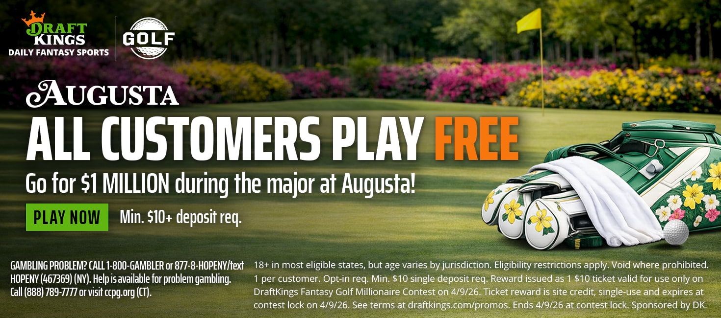 DraftKings PGA Fantasy Favorites for The Masters Tournament