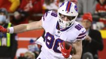 Tight Ends to Avoid: Cole Kmet, Dawson Knox, Zach Ertz (2023 Fantasy Football) https://cdn.fantasypros.com/wp-content/images/Dawson_Knox_full_1470_647/213x119.jpg
