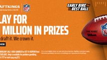 DraftKings NFL Early Bird Best Ball: Play for $1M in Total Prizes https://cdn.fantasypros.com/wp-content/images/DraftKings-Early-Bird-Best-Ball/213x119.jpg