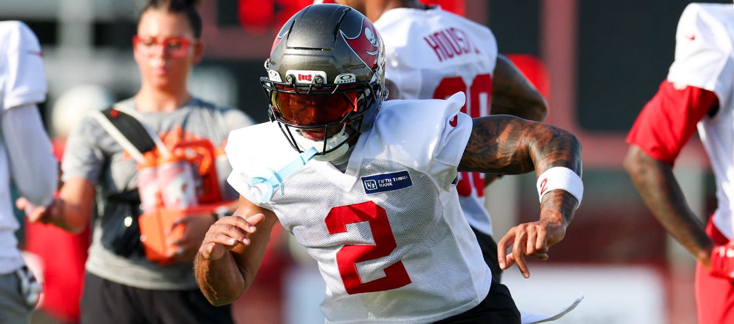Emeka Egbuka limps off practice field Wednesday