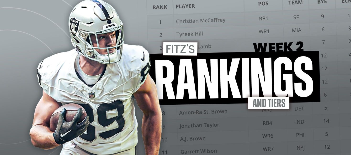 Fantasy Football Rankings Tiers Start Sit Advice Week 2 Fantasypros