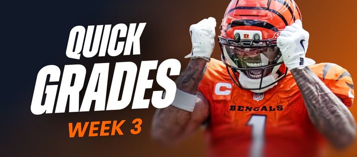 Fantasy Football Week 3 Rankings, Grades & Start/Sit Advice (2025)