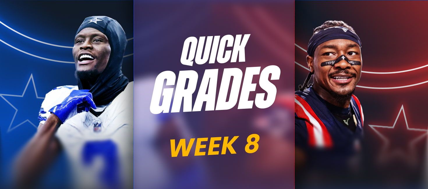 Fantasy Football Week 8 Rankings, Grades & Start/Sit Advice (2025) Fantasy Football Week 8 Rankings, Grades & Start/Sit Advice (2025)