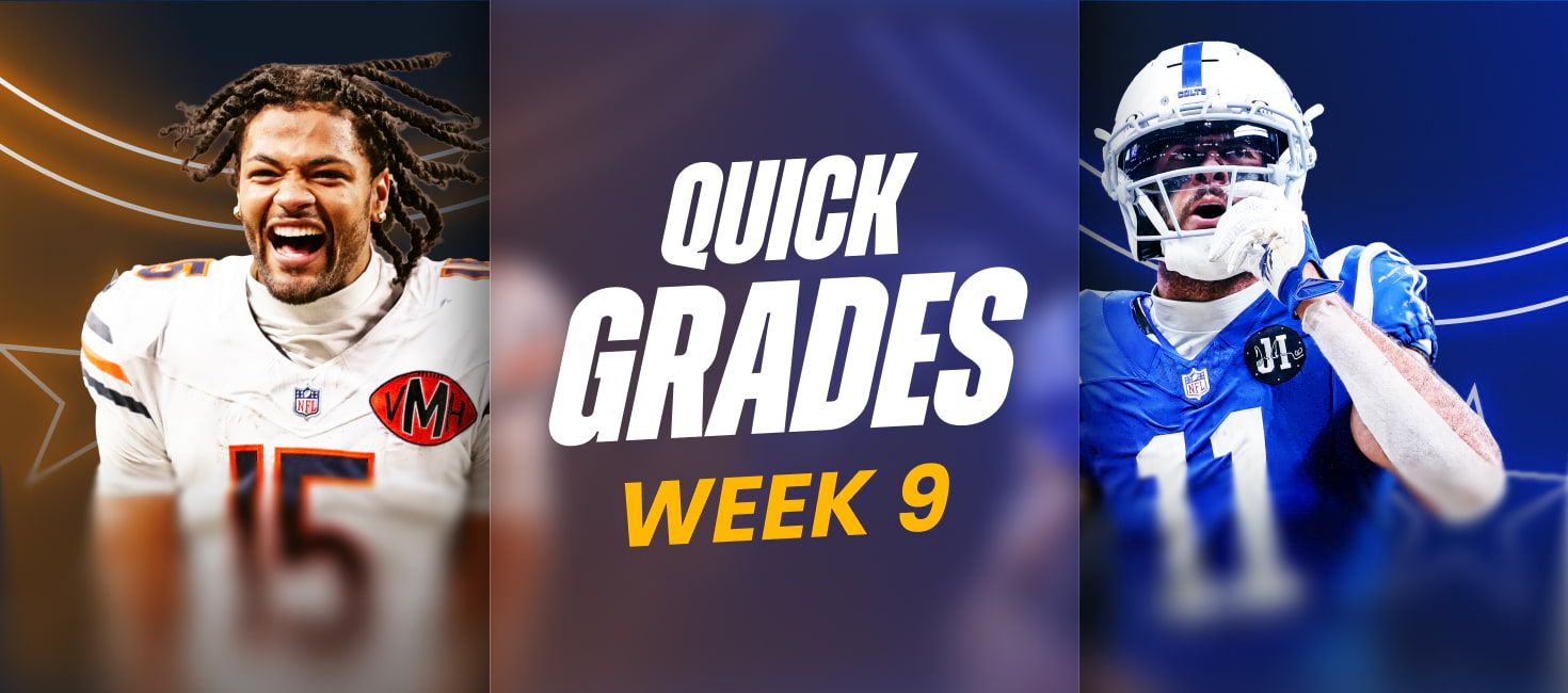 Fantasy Football Week 9 Rankings, Grades & Start/Sit Advice (2025)
