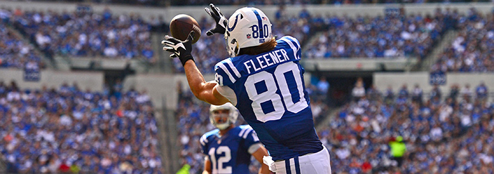Coby Fleener will be on the receiving  end of Drew Brees this year and that gives reason to believe he'll break out