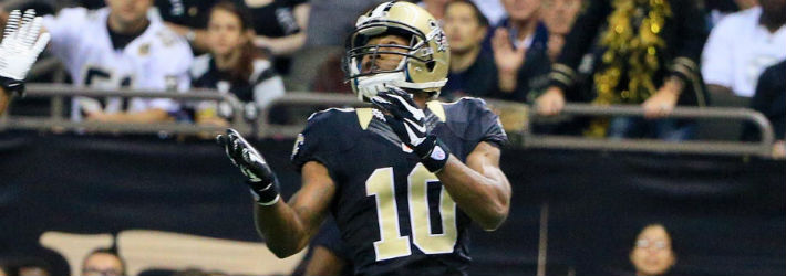 It wouldn't be wise to overlook Drew Brees' deep threat and favorite target, Brandin Cooks (pictured)