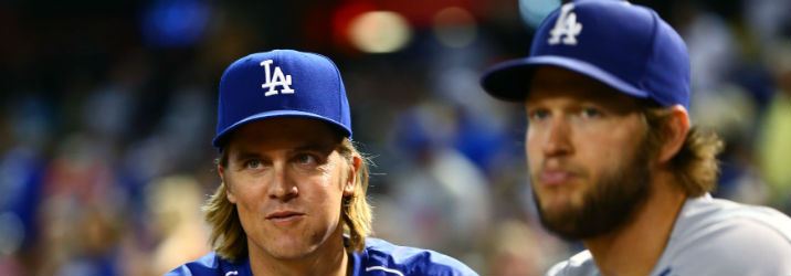 Clayton Kershaw (right) and Zack Greinke (left) are easily the league's best one-two punch of pitchers
