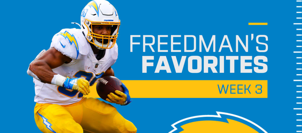 Week 3 Freedman's Favorites