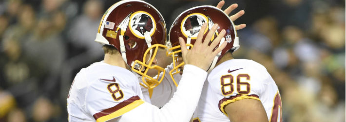 It wouldn't be wise to miss out the flourishing connection between Kirk Cousins (left) and Jordan Reed (right)