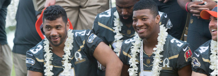 The True Fantasy Difference is a unique, but useful way to compare players at the same position, like Russell Wilson (left) and Jameis Winston (right)